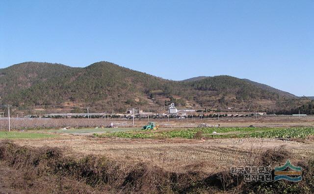 마산 진동리 고분군 전경