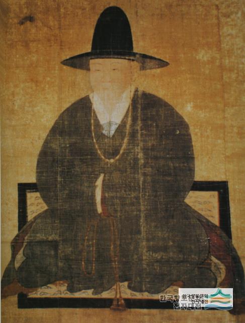 「청계 김진 영정」