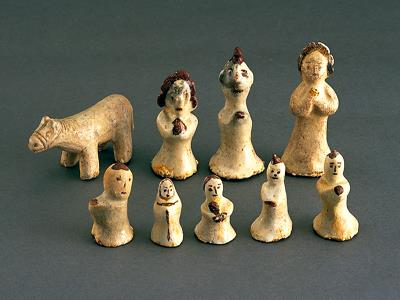 백자 철화 인마형 명기(1) 썸네일 이미지