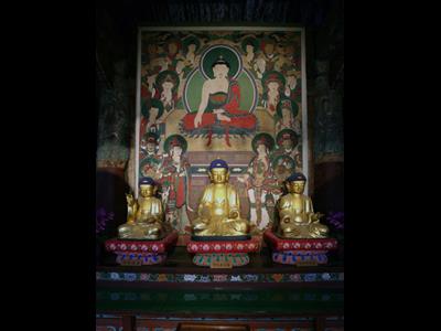 기장 장안사 석조석가여래삼불좌상 썸네일 이미지