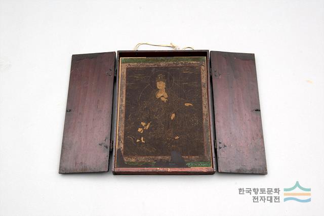 관음보살도 및 목제감