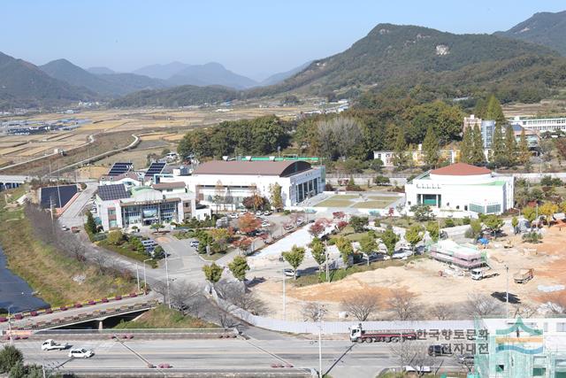대석아파트에서 바라본 순창 향토회관 전경1