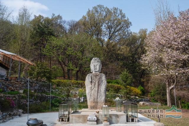 용화사 미륵불 전경