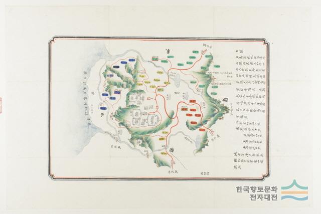 『1872년 지방도』 「용안현도」