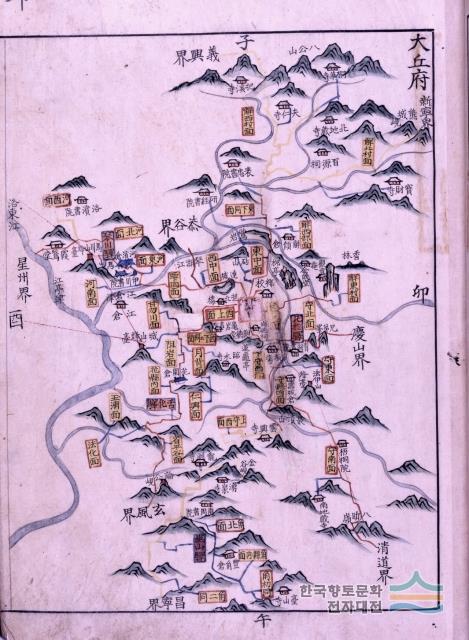 『영남지도』 「대구부지도」