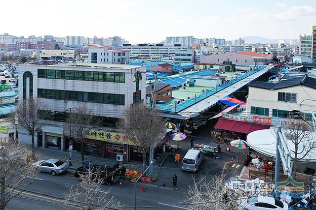 송정매일시장 전경